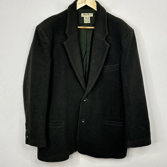 Vintage Eddie Bauer Men M Green Blazer Sports Coat Jacket - Picture 1 of 7